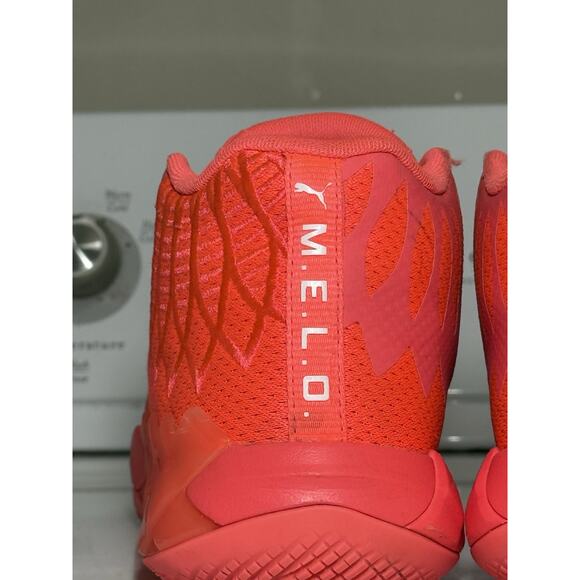 Puma MB.01 LaMelo Ball Red Breast Cancer Awareness Basketball Shoes 6.5 US - Picture 10 of 16